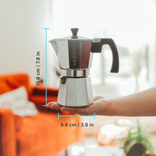 Cargar imagen en el visor de la galería, Cafetera Milano Plata para 3 tazas