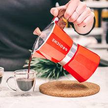 Cargar imagen en el visor de la galería, Cafetera Milano Roja para 6 tazas