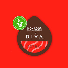 Cargar imagen en el visor de la galería, Cápsulas DIVA Sophia Compostable Mokador® - Aromatico