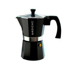 Cargar imagen en el visor de la galería, Cafetera Milano Negra para 6 tazas