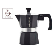 Cargar imagen en el visor de la galería, Cafetera Milano Negra para 3 tazas