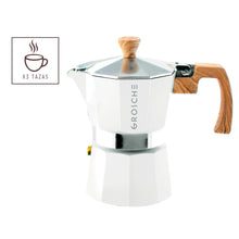 Cargar imagen en el visor de la galería, Cafetera Milano Blanca para 3 tazas