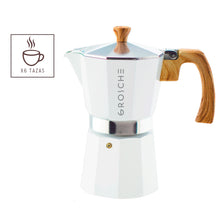 Cargar imagen en el visor de la galería, Cafetera Milano Blanca para 6 tazas