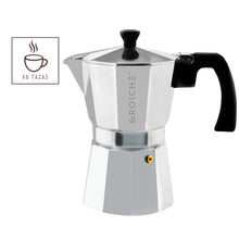 Cargar imagen en el visor de la galería, Cafetera Milano Plata para 6 tazas