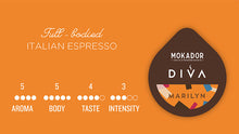 Cargar imagen en el visor de la galería, Cápsulas DIVA Marilyn Compostable Mokador® - Espresso Italiano