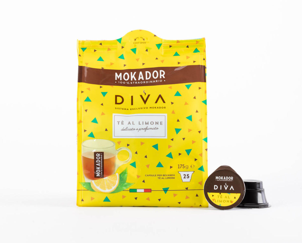 Cápsulas DIVA Bevanda Té Sabor a Limón® – Mokador 100% STRAORDINARIO